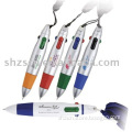 Multi-color plastic ballpen with lanyard for promotion and advertising